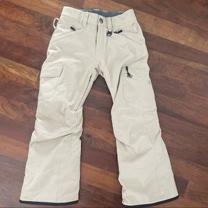 Kids Beige Snow Pants